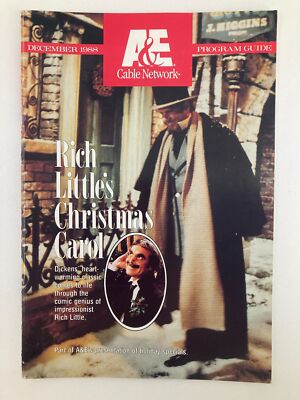 VTG A&E Cable Network Program Guide December 1988 Dickens' Rich Little