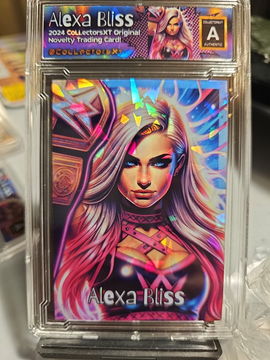 WWEカードPANINIアレクサ・ブリスIMMACUTEシャツレリック Alexa Bliss Tribute WWE Cracked Ice Custom Card | eBay