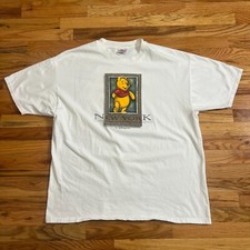 VTG Disney Store Winnie the Pooh T-Shirt Mens XXL White New York Graphic Tee 90s