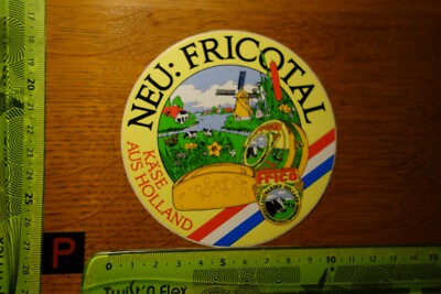 Alter Aufkleber Käse aus Holland FRICO Fricotal Leeuwarden