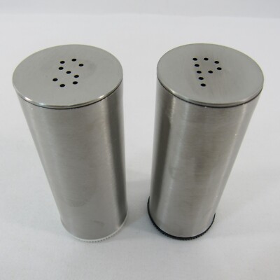 IKEA Salt & Pepper Shakers set 802.336.75 Stainless Steel Kitchen Table Dining