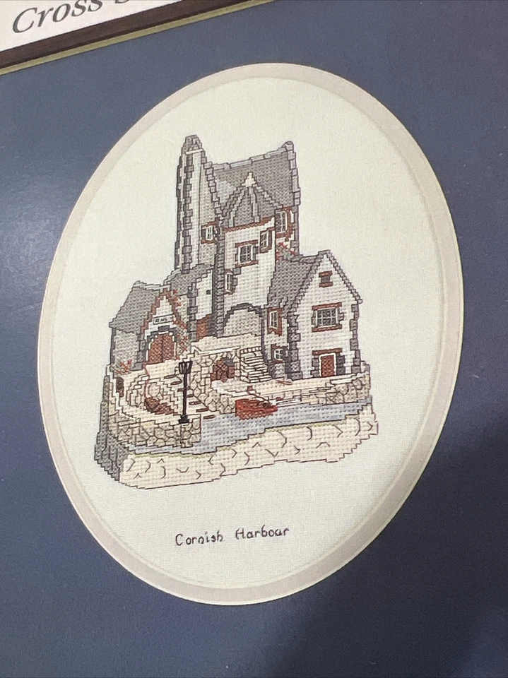 Kit de punto de cruz contado David Winter Cottages DMC Cornish Harbour 7" x 10" NUEVO Foto 3 de 4