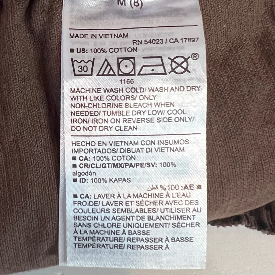 Old Navy Girls Size Medium/8 High-Waisted A-Line Brown Cheetah Corduroy Skirt - Image 3 of 4