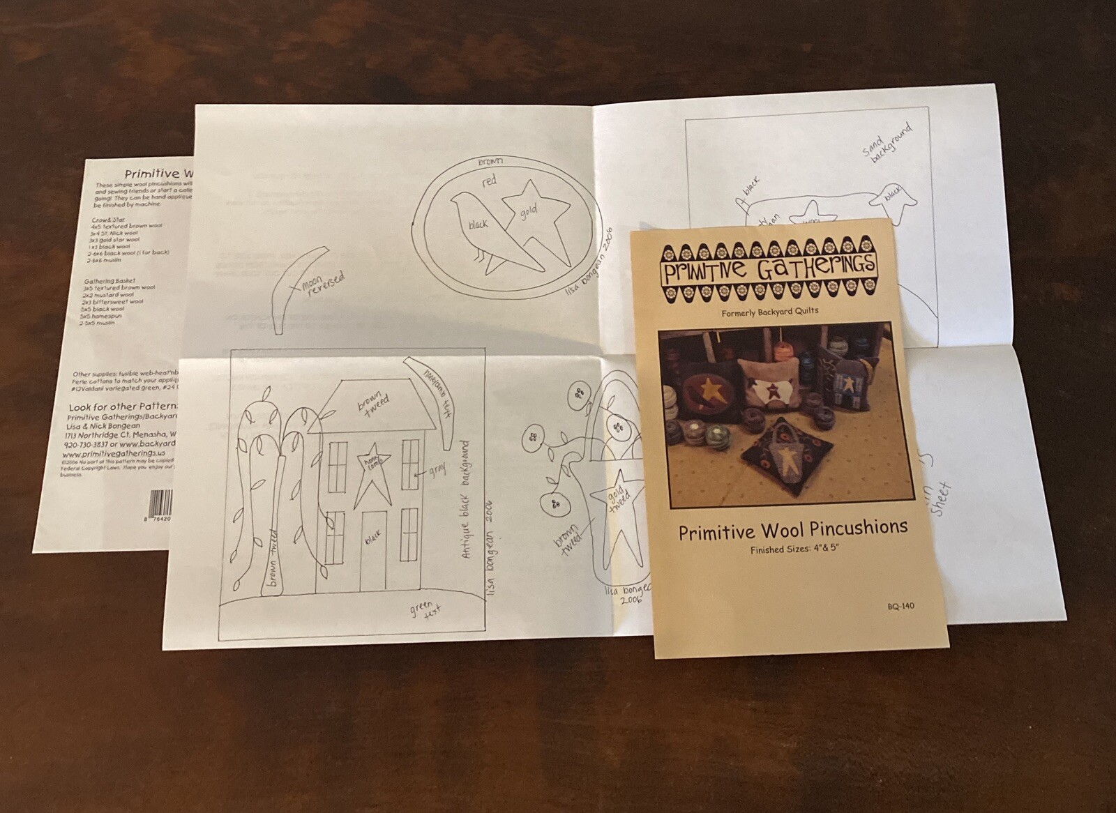 Primitive Gatherings Wool Pincushions, BQ140 eBay