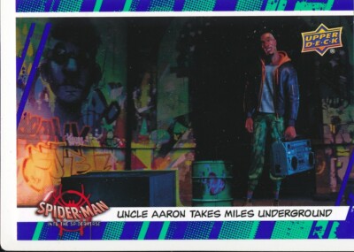 #8 UNCLE AARON TAKES MILES UNDERGROUND 2022 UD Spider-Man Into the Spider-Verse