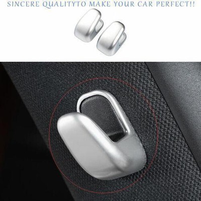 For Benz S-Class 2021-2023 Matte Silver Internal B-Oillar Hook Up Cover Decor 2X
