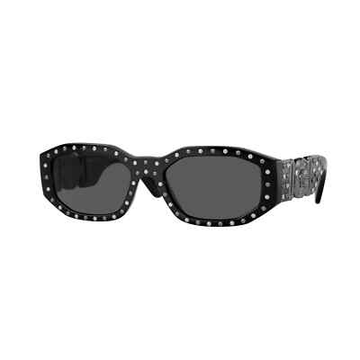 Gorgeous New Black Versace Unisex  Sunglasses 53mm Amazon.com: Versace VE 4361 GB1/87 Black Plastic Geometric  main image 4