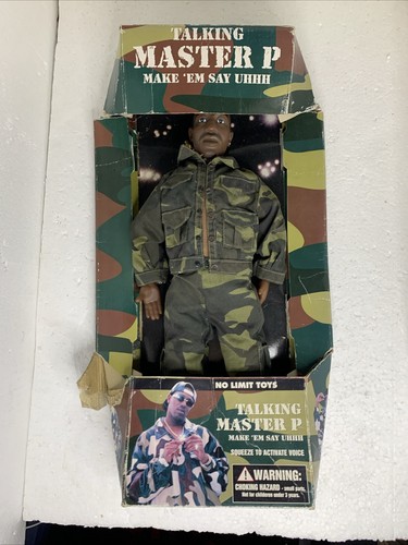 No Limit Toys Talking Master P Figure Make Em Say Uhhh No Hat & Glasses - Picture 3 of 18