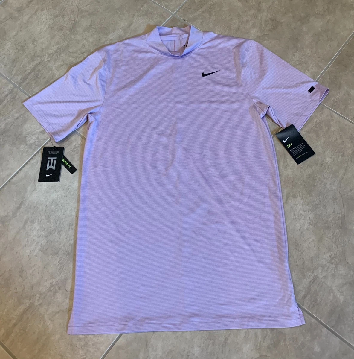 Tiger woods purple nike shirt cheap