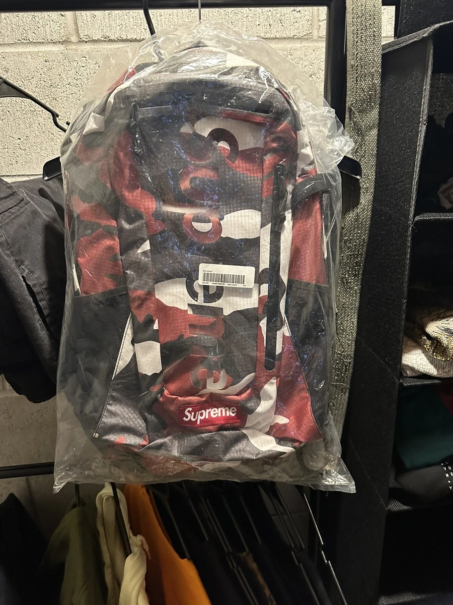 New SS 2021 Supreme Red Camo Backpack SOLD OUT Authentic