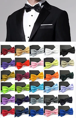 FLIEGE Schleife verstellbar UNISEX Hochzeit Konfirmation Anzug Smoking Krawatte - Bild 1 von 2