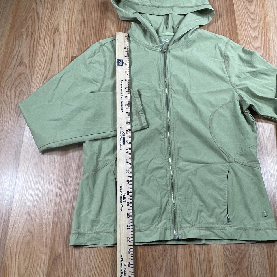 Cortavientos Paiva Cremallera Completa Con Capucha Manga Larga Para Mujer Talla S Pequeña Verde Foto 3 de 4