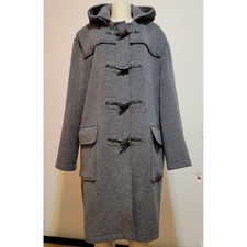 Gloverall Men's / Women's Gray Duffle Coat Wool England Size Us46 / Eur 56 #970