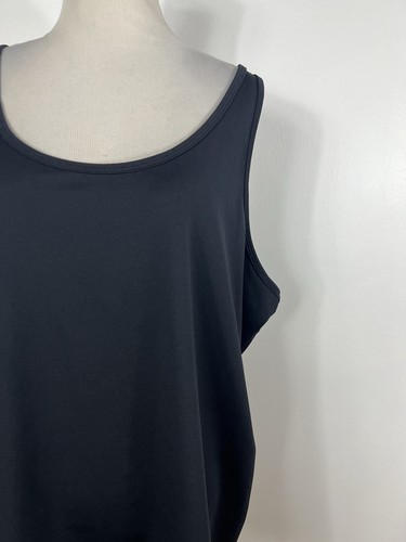 Maggie Barnes 2X Tank Top Shirt Black Stretch Scoop Neck Sleeveless Classic V5 - Picture 3 of 6
