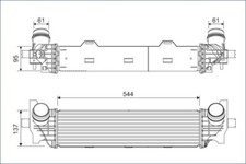 VALEO Ladeluftkühler LLK Intercooler Kühler Ladeluft 822934