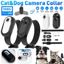 Wireless Pet Dog Cat Collar Camera Recorder Cam Video Monitor Mini Sports Camera