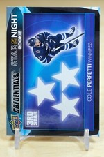 2021-22 UD Credentials Star of The Night Rookie #3SR-2 Cole Perfetti