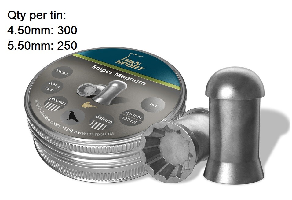 H&N Pellets .177/4.50mm & .22/5.50mm for Hunting Plinking Targets