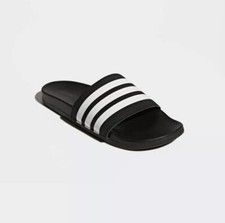 Adidas Adilette Comfort Slides Men  s Size 13 Legend Ink Black Cloud White GZ5892