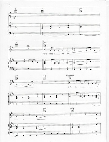 1999 TRISHA YEARWOOD Sheet Music YOU'RE WHERE I BELONG from STUART LITTLE - Picture 6 of 10