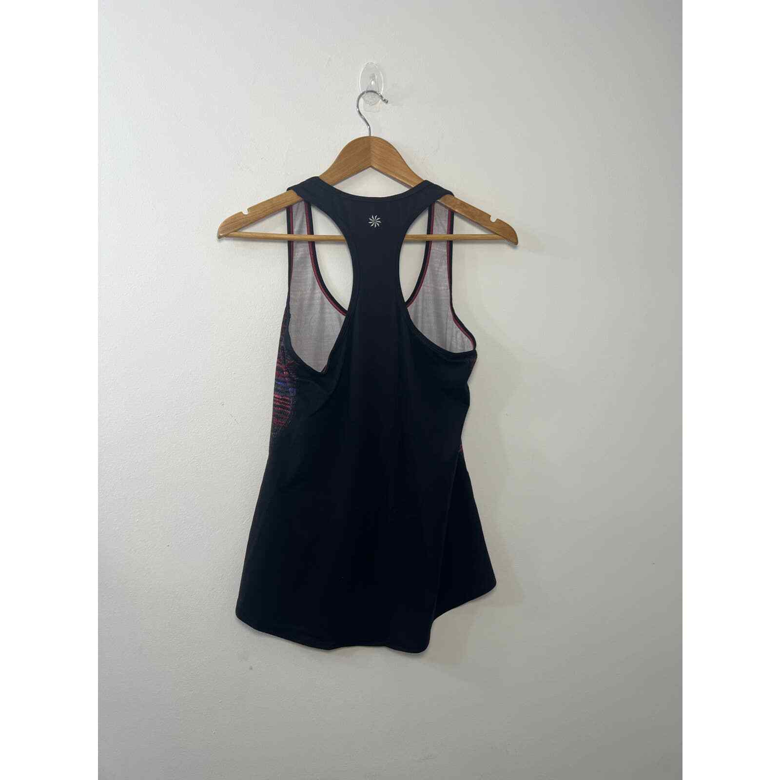 Athleta Black Rainbow Pattern Racerback Tank Top … - image 5
