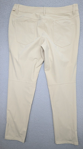 Lululemon ABC Pants Mens 36W 33" Beige Light Wicking Stretch Snap Pockets 36x33 - Picture 5 of 12