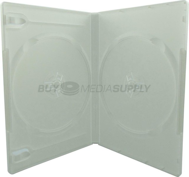 14mm Standard White Double 2 Discs DVD Case Lot eBay