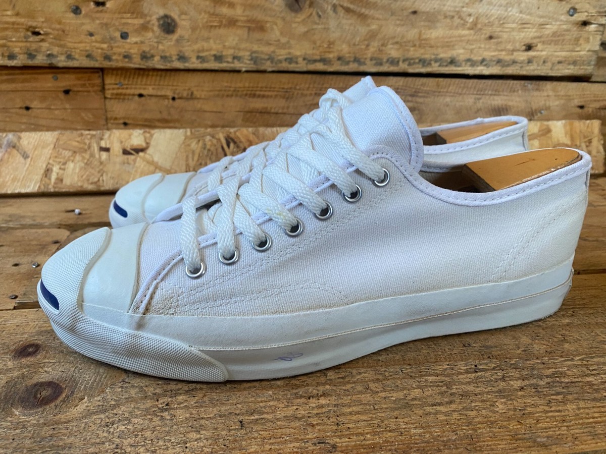 Vintage 90s converse jack purcell white low-top canvas