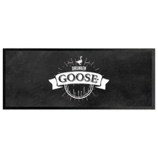 Drunken Goose Design Bar Runner Cocktail Party Bar Mat Man Cave Bar Accessory