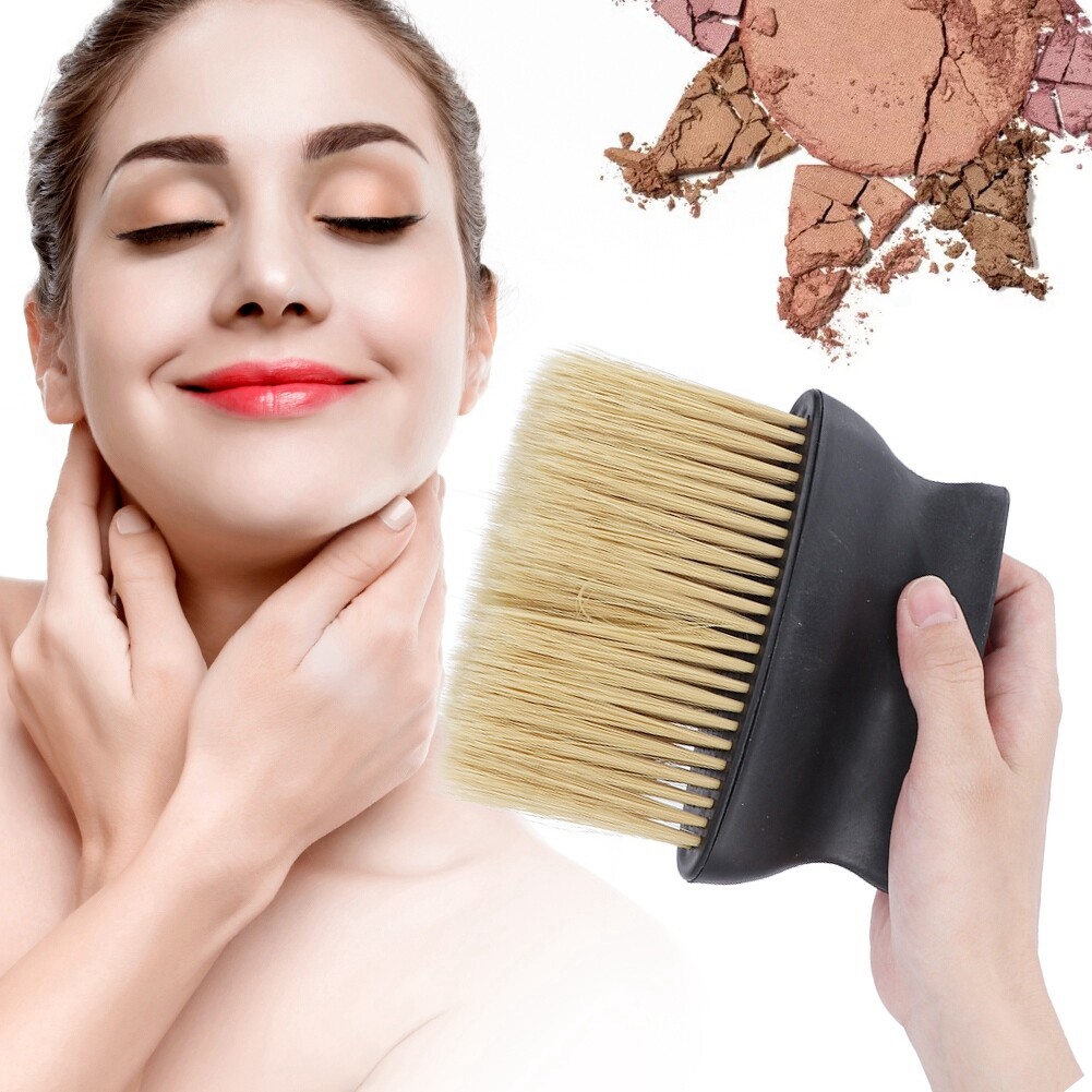 Neck Face Duster Brush Salon Hair Cleaning Wooden Sweep Brush Hair Cut