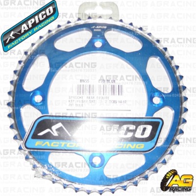 Apico Evolite blau Kettenrad hinten 46T 428 für KTM SX 85 Husqvarna TC 85