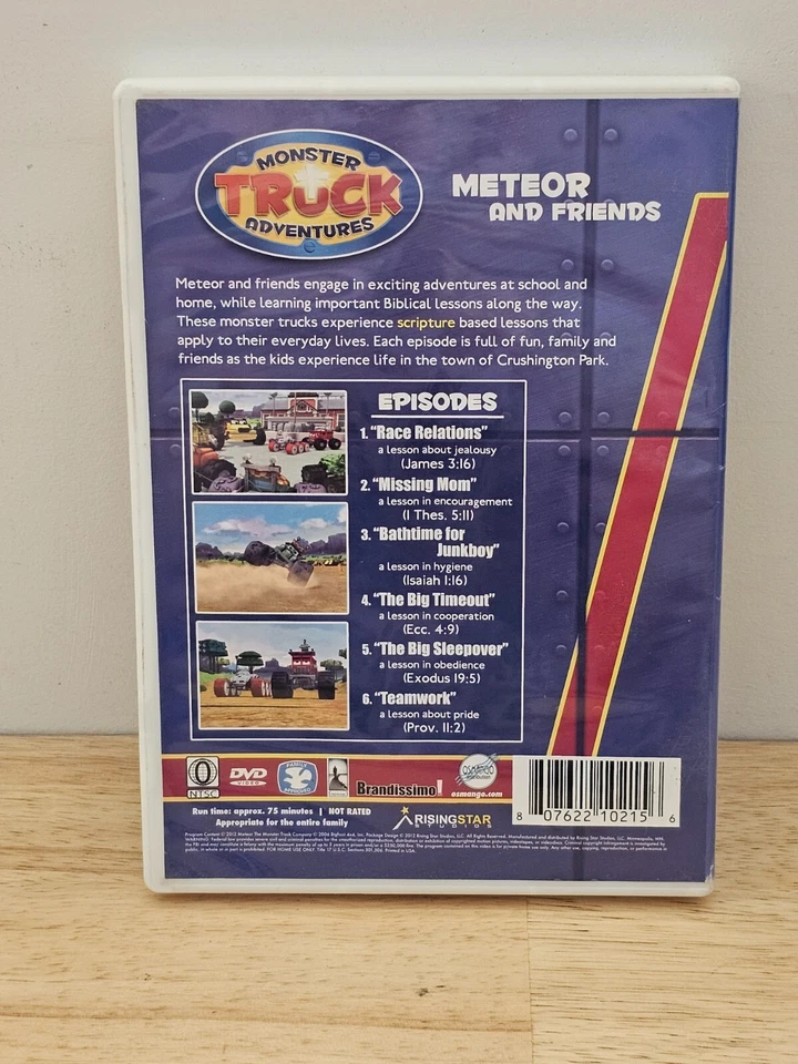 Monster Truck Adventures Meteor and Friends DVD All Regions NTSC Kids Bible - Image 2 of 3