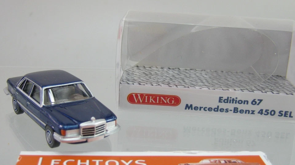 Wiking 1:87,Mercedes 450 SEL 6.9, w116 dunkelblau , Edition 67, Sondermodell