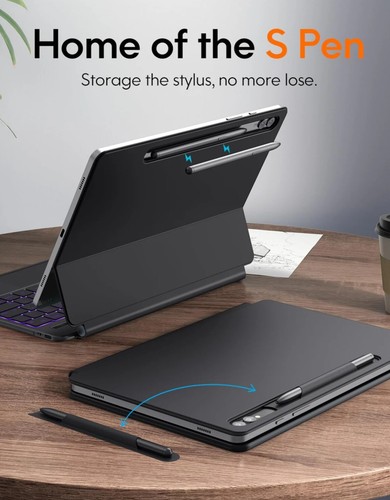 Samsung Galaxy Tab 12.4” Wireless Keyboard Case | SPen Dock | Backlit Keys - 第 4/5 張圖片