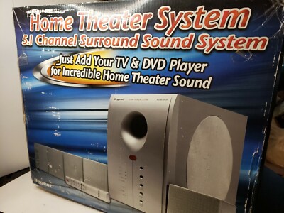 Regent HT-391 5.1 Home Theater System, Remote Control Sub Woofer Amp NOS