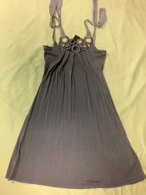 Akiko grey short sleeveless dress xs