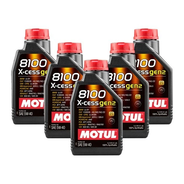 Motul 8100 X-Cess Gen2 5W40 (5 Liter) 109776 - 8100 X-Cess 5W40 - Image 2 of 2