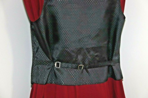 Bill Blass 'Signature' Waistcoat Vest Men's M Steampunk Adjustable, Gray, NWOT! - Picture 5 of 6