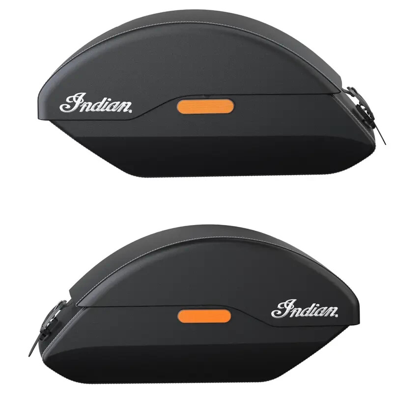 INDIAN OEM SCOUT QUICK RELEASE SEMIRIGID SADDLEBAGS, BLACK P/N 2889282VBA eBay