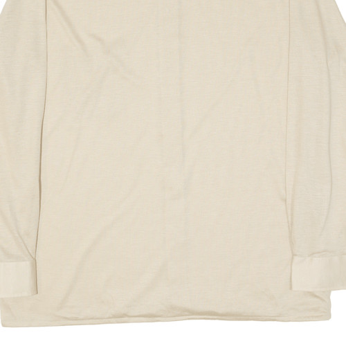 Camisa lisa beige manga larga L FABIO CONDOTTI para hombre - Imagen 6 de 6
