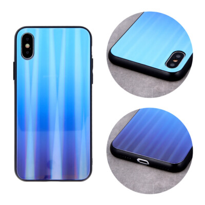 SAMSUNG GALAXY NOTE 10 LITE - AURORA GLAS Case Hülle Etui Handy NEO BLAU 