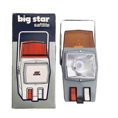 Emergency lamp with white light and orange flashlight 4 VINTAGE TORCHES