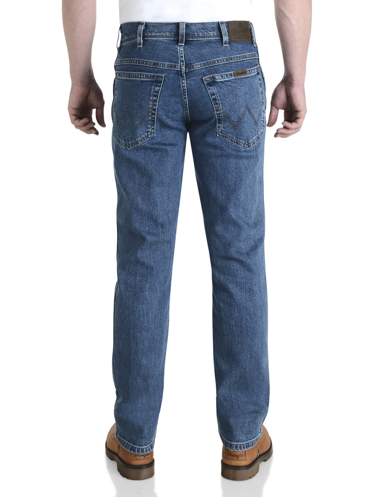 Wrangler Durable Stretch Denim Jeans Regular Fit Rinsewash Darkstone ...