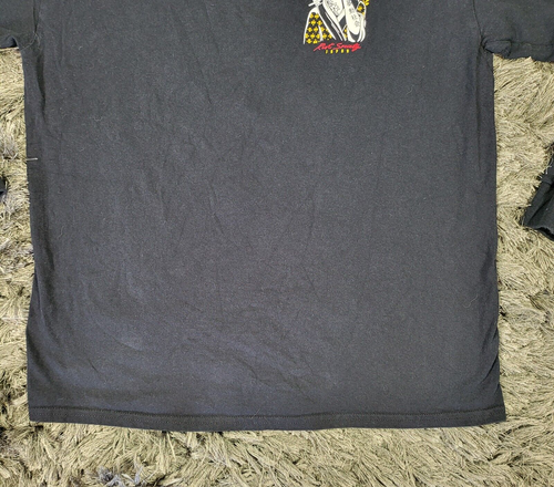 Riot Society Japan Shirt Mens Large Black Floral Geisha Skull Death Long Sleeve - Picture 12 of 17