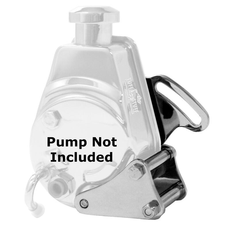 Tuff Stuff Power Steering Pump Bracket 6507A; Chrome Steel for BBC w