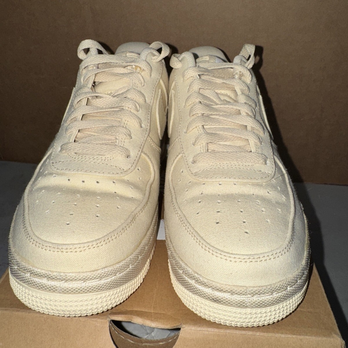 Nike Mens Sz 7.5 Air Force 1 NYC Procell Wildcard Muslin Desert