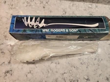 WM Rogers & Son Silverplated Spaghetti Serving Spoon 10 5/8"