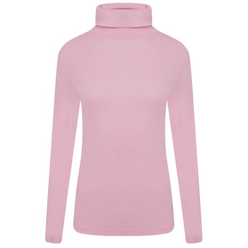 Womens Ladies Long Sleeve Roll Neck T Shirt High Polo Ribbed Knitted Jumper Tops - Picture 16 of 29