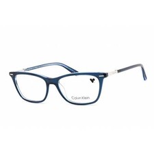 Calvin Klein Unisex Eyeglasses Full Rim Rectangular Shape Blue Frame CK22506 438