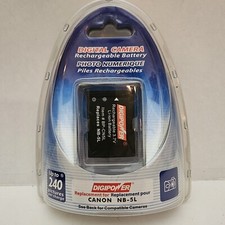 Digital Camera Rechargeable Battery 3.7 V, 850mAh Canon NB-5L DigiPower